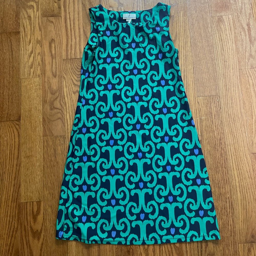 Navy and green Jude Connally dress